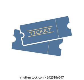 Creative design of tickets icon