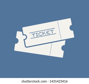 Creative design of tickets icon