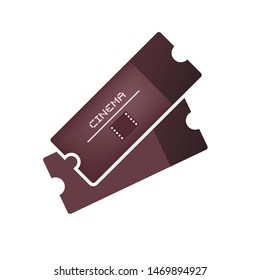 Creative design of tickets icon