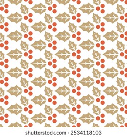A creative design titled: Floral Christmas Ornaments Pattern for Holiday Design
