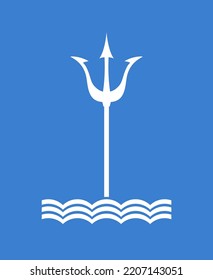 Creative design of trident symbol