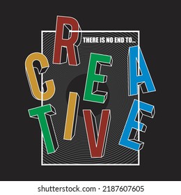 diseño creativo tipografía ilustración vectorial para impresión