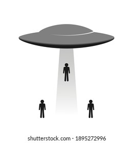 Creative design of UFO illustration