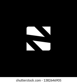 creative design and unique letter N pictogram