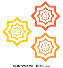 Creative design vector with a beautiful flower shape