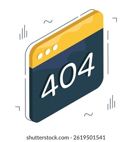 A creative design vector of error 404