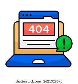 Um vetor de erro de design criativo 404