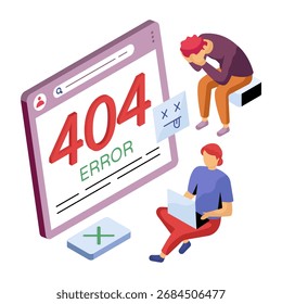 A creative design vector of error 404