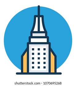 
Creative design vector illustration of New York city building
