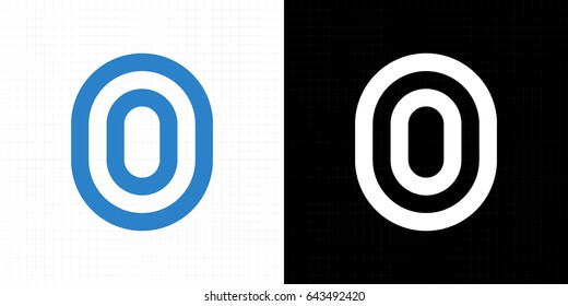 Creative design - vector linear letter O logo icon. Design template element