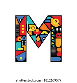 Creative Design vector  M. Letter M logo icon design template elements