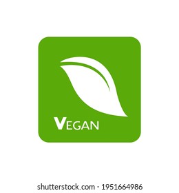Creative design of vegan symbol
