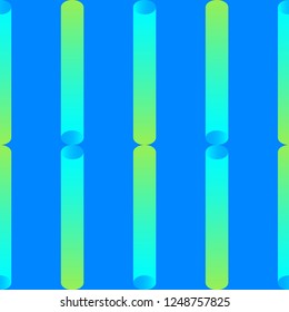 Creative design with vibrant cylinder gradients. Seamless pattern. Colorful bright backgrounds. Can be used for wallpaper, textile, invitation card, wrapping, web page background.