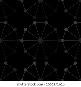 Creative design with vibrant gradients. Black background. Minimalism. Seamless pattern. Vector illustration for web design or print.