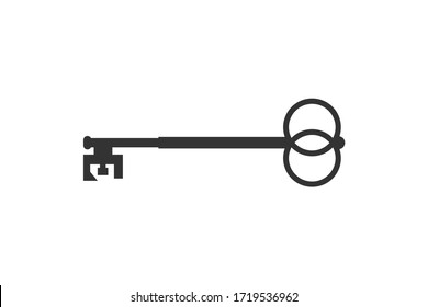 Creative design of vintage key icon