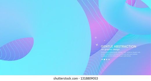 Creative design wallpaper with vibrant gradients shapes. Minimal brigth background for flyer, cover, brochure. Vector template