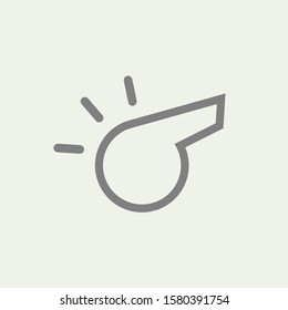 Creative design of whistle icon