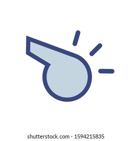 Creative design of whistle icon