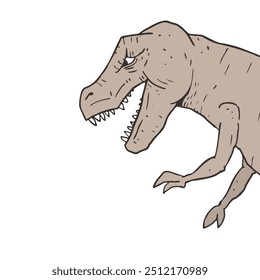 Creative design of wild dinosaur