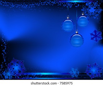 diseño creativo para ilustraciones de invierno, copos de nieve y bolas