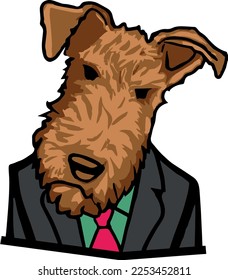 Creative design work for Airadale Terrier