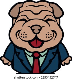 Creative design work for Chinese Shar Pei