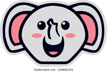 Creative design work for Cute Elephant