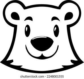 Diseño creativo para el Oso Polar Cute