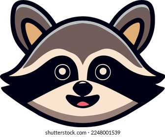 Creative design work for Cute Raccoon