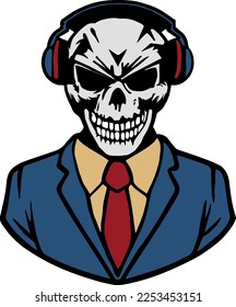 Creative design work for Dj Skull With Business Suit 