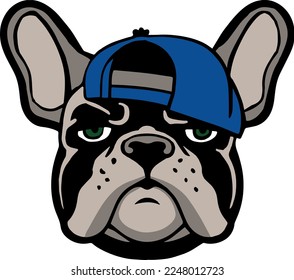 Creative design work for French Bulldog with Hat