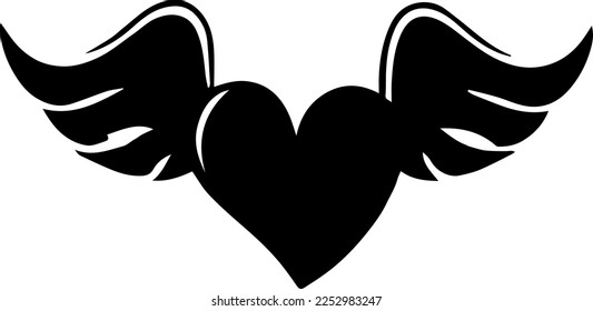 Creative design work for Heart with wings