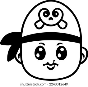 Creative design work for Kid Pirate