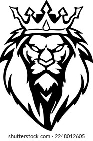 Creative design work for Lion with Crown