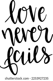 Kreatives Design für die Liebe nie scheitert