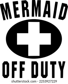 Creative design work for Mermaid Off Duty
