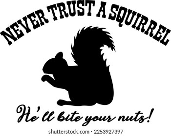 Creative design work for Never Trust A Squirrel