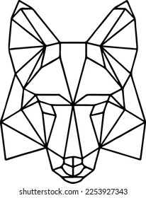 Creative design work for Poly Geometric Fox
