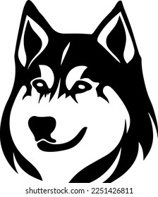 Creative design work for Siberian Husky