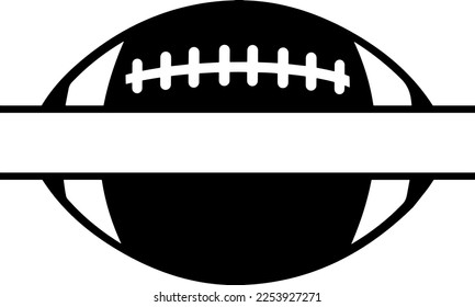 Creative design work for Split Football Ball Monogram svg