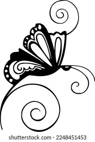 Diseño creativo para Swirly Butterfly