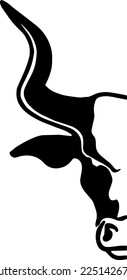 Diseño creativo de la cabeza de Longhorn de Texas 