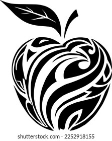 Diseño creativo para Apple tribal