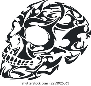 Creative design work for Tribal Skull