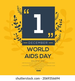 Creative design for (World AIDS Day), 1 December, Vector illustration.