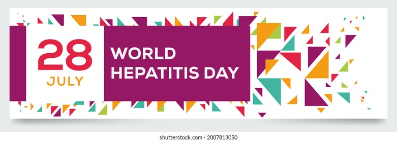Creative design for (World Hepatitis Day), 28 July, Vector illustration.