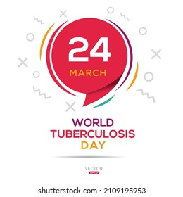 Creative design for (World Tuberculosis Day), 24 March, Vector illustration.