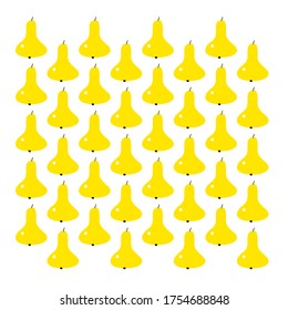Creative design yellow vector Pears