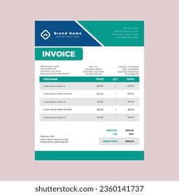 creative designer invoice design templets