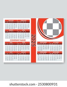 creative desk  calendar design template